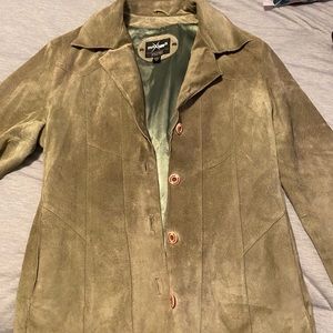 Wilson’s leather green suede jacket